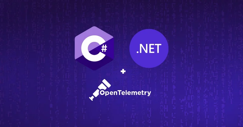 .NET observability ve telemetry akışını temsil eden görsel